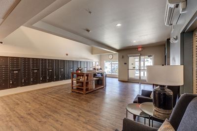 Lobby with mail boxes l Vintage at Vancouver Senior Apartments